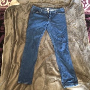 Dark blue jeans skinny